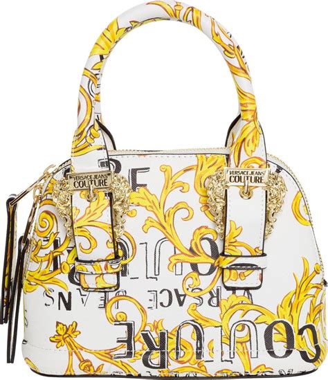 versace jeans white gem print bag|Versace Jeans bag price.